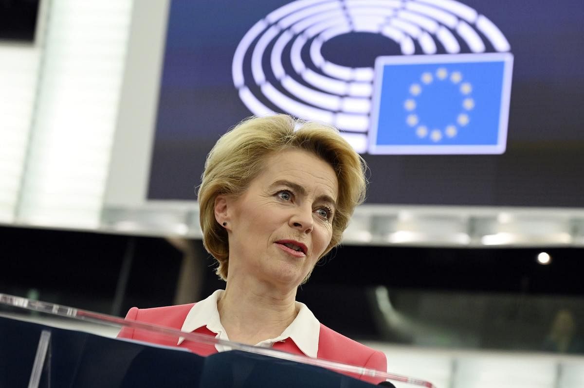 European Commission president-elect Ursula von der Leyen. (AFP Photo)
