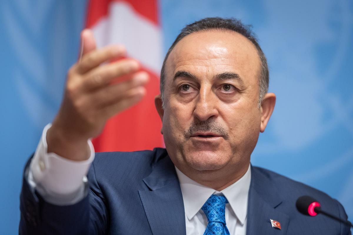 "You don't buy a product to keep it in a box," Foreign Minister Mevlut Cavusoglu told a press conference. Photo/AFP