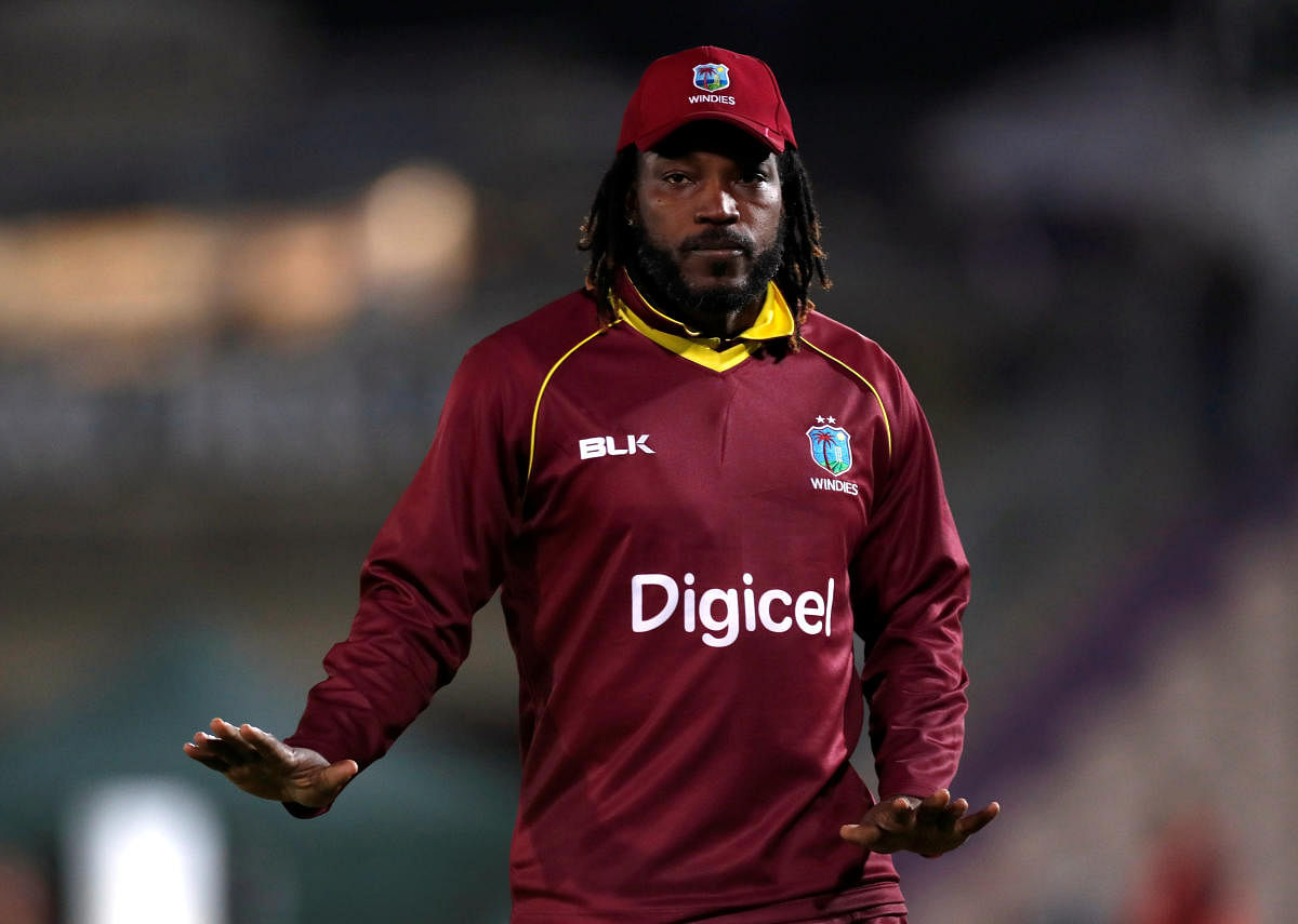 Gayle was picked by the Challengers to play in the Bangladesh Premier League (BPL) from December 11. Photo/REUTERS