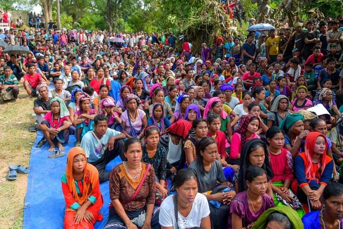 There is some hope for nearly 32,000 Bru refugees regarding their demand for settlement in Tripura. (AFP Photo)