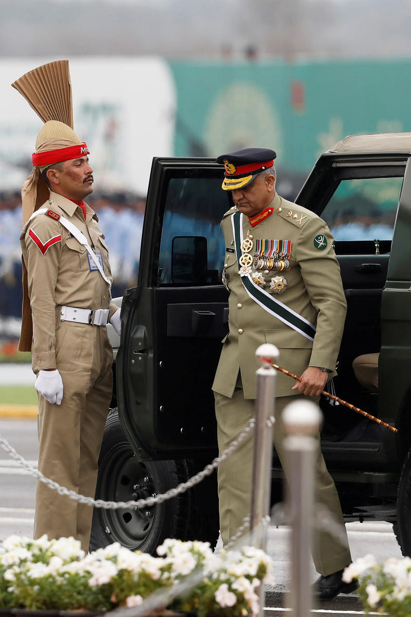 Pakistan's Army Chief of Staff General Qamar Javed Bajwa, arrives to attend the Pakistan Day military parade in Islamabad, Pakistan March 23, 2019. (Reuters Photo)