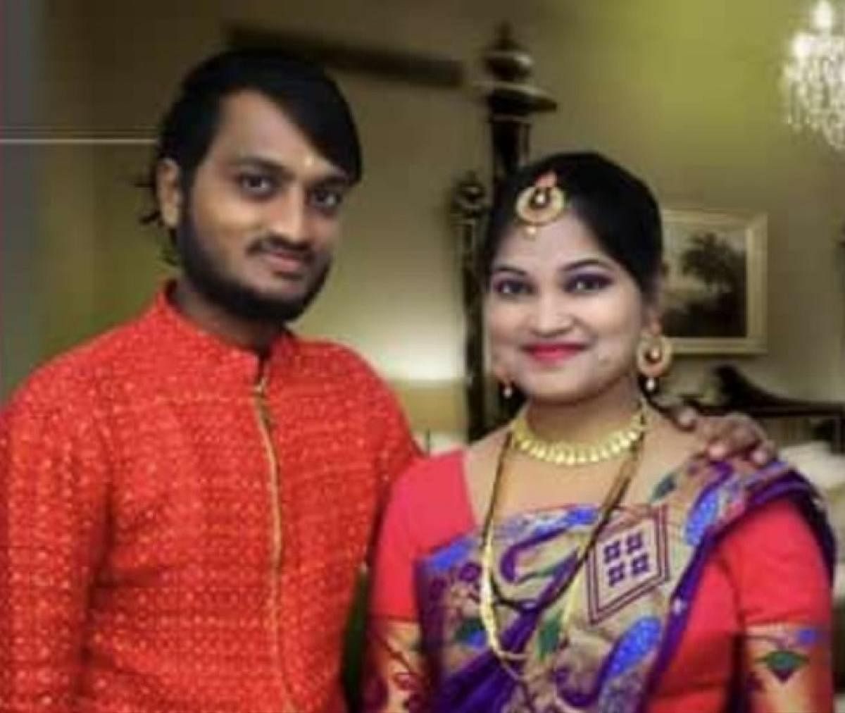  The engagement ceremony of Rekha Poojar and Vishnu Pagalpur was held in a grand manner, three months back.