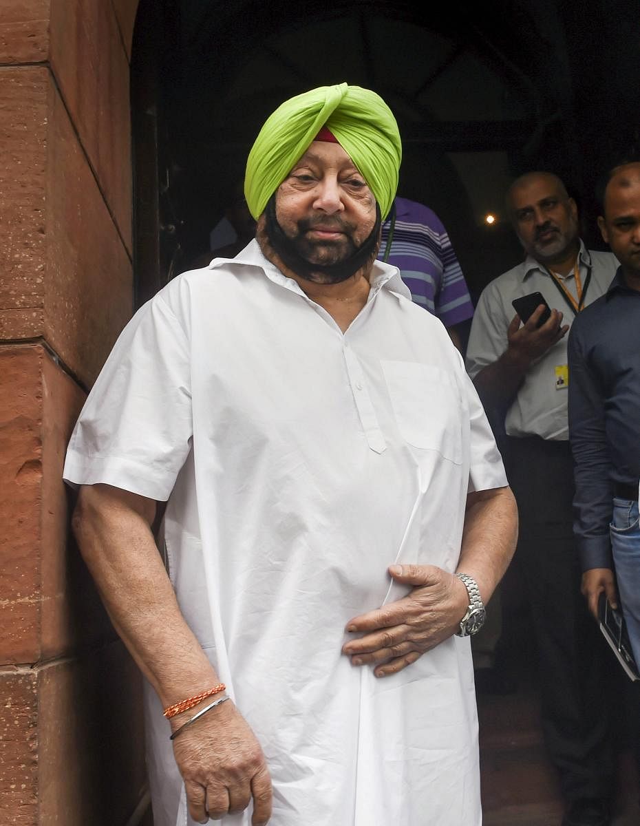 Punjab Chief Minister Captain Amarinder Singh. Photo by PTI