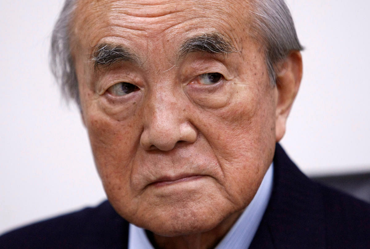 Former Japan Prime Minister Yasuhiro Nakasone attends an interview with Reuters reporters in Tokyo, Japan January 25, 2010. (Reuters Photo)