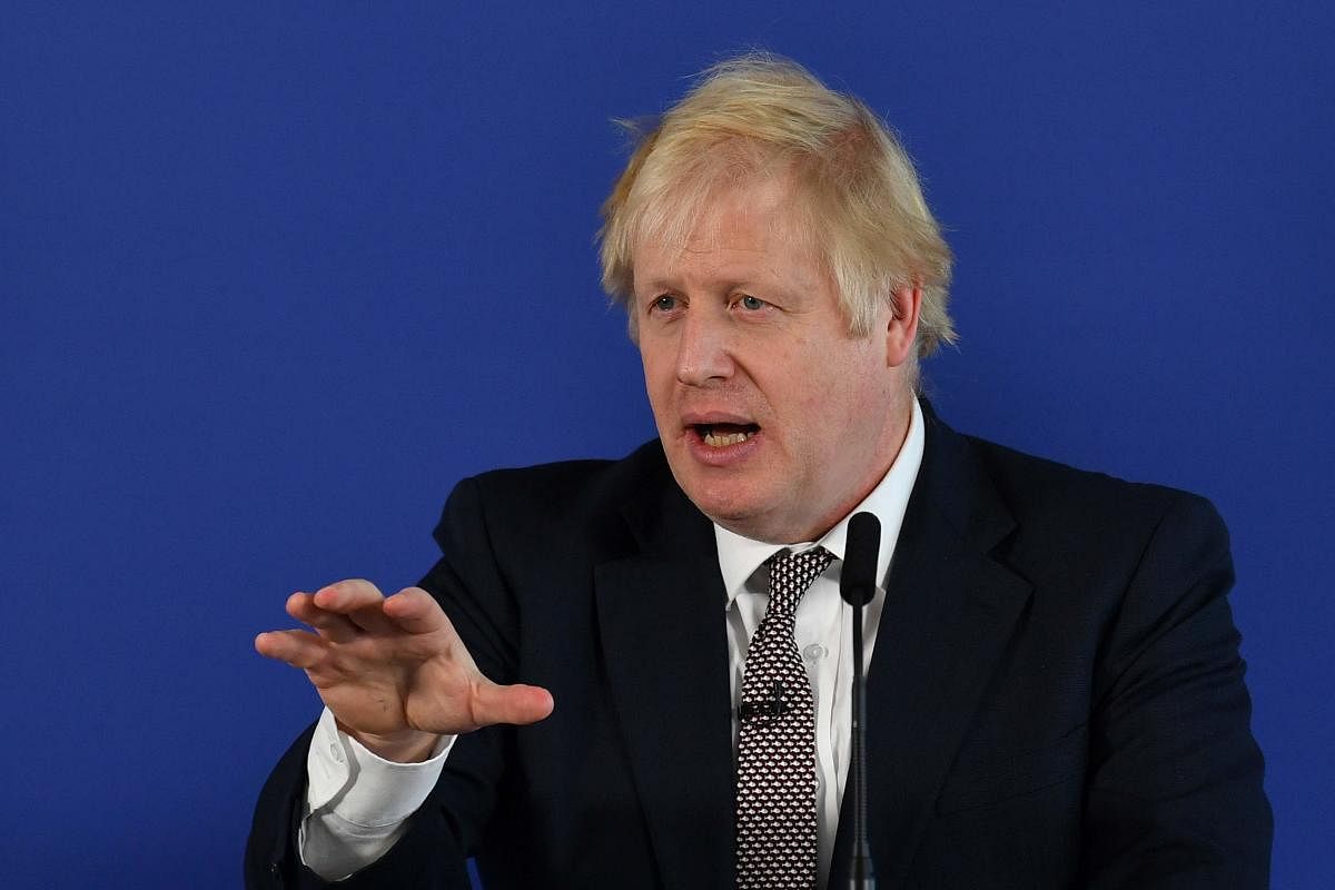 Britain's Prime Minister and Conservative leader Boris Johnson. AFP photo