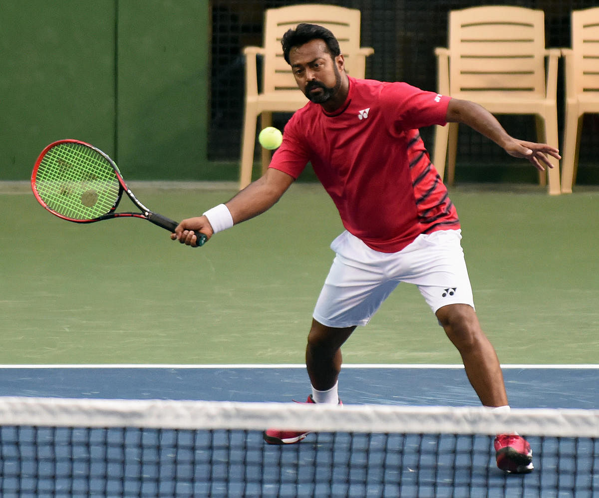 Indian Tennis Player Leander Paes. Photo by DH
