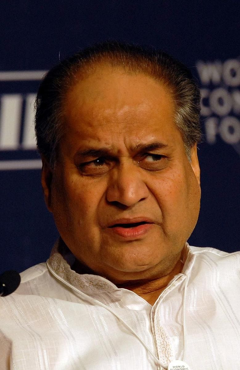 The chairman of Indian conglomerate Bajaj Group and member of parliament Rahul Bajaj. DH photo