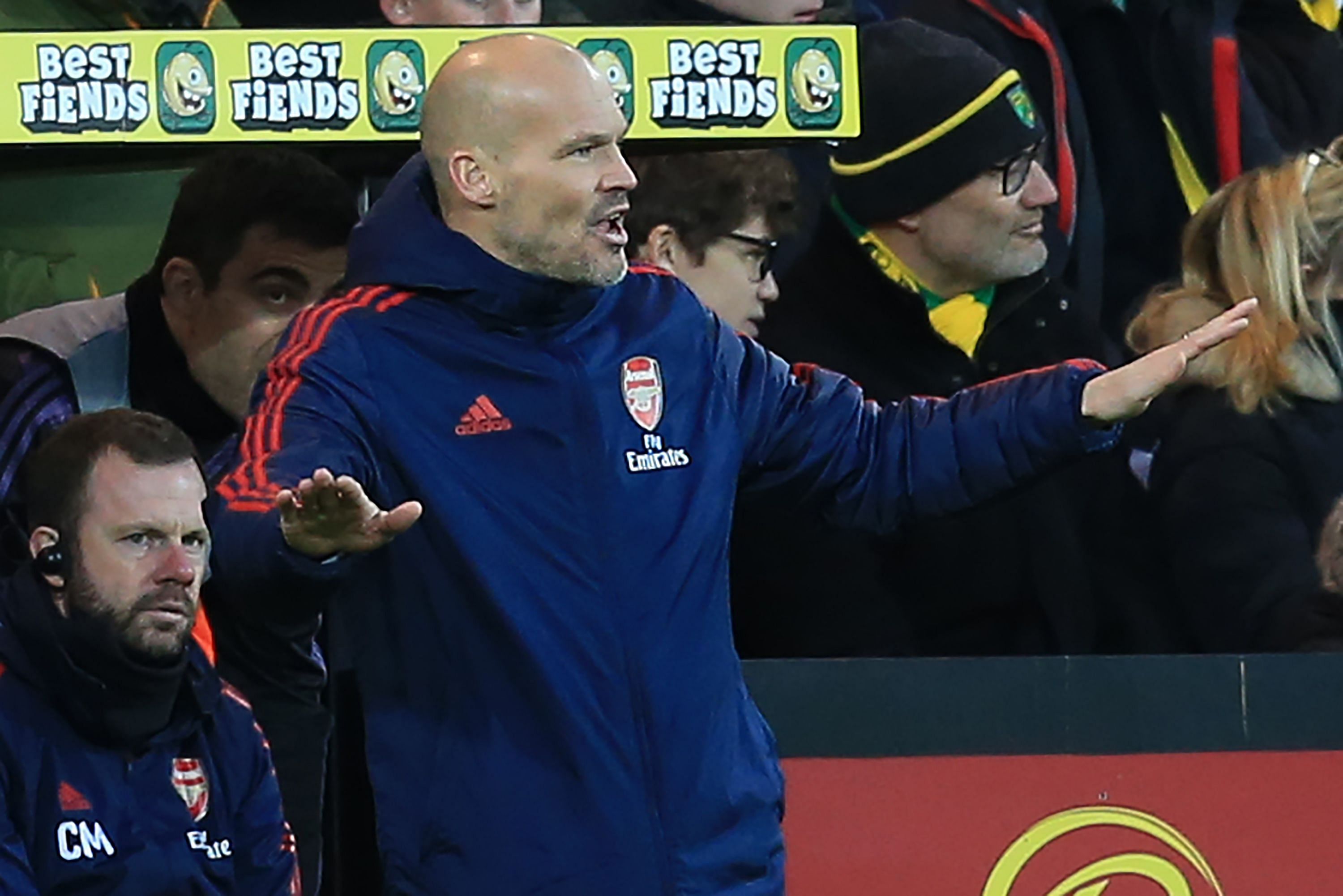 Arsenal's Swedish Interim head coach Freddie Ljungberg. (AFP Photo)