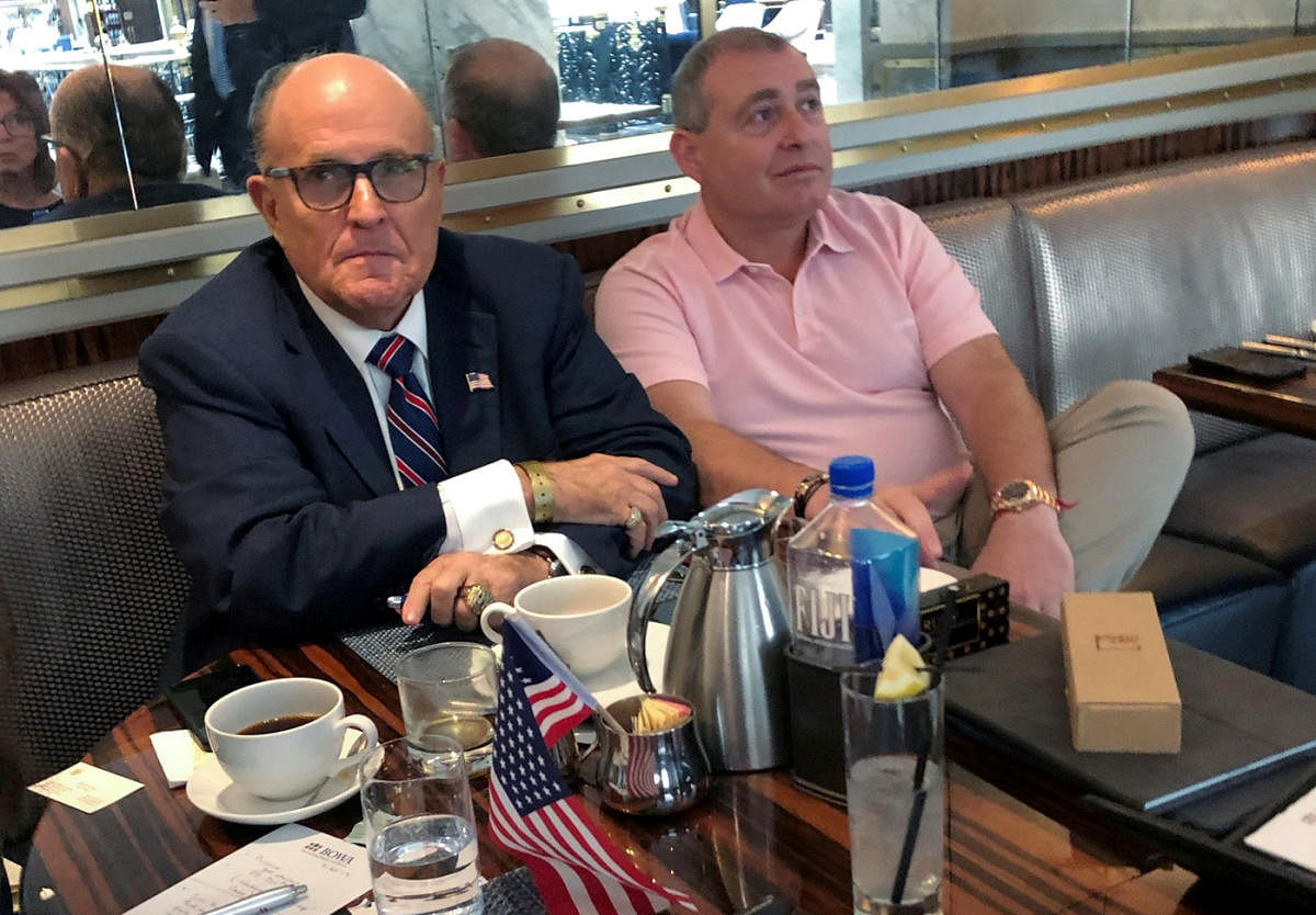 US President Trump's personal lawyer Rudy Giuliani. Photo by REUTERS