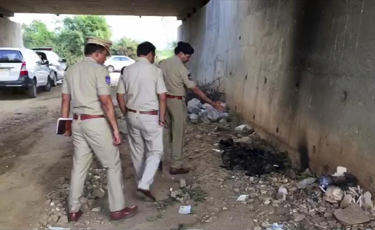 The body of a 26-year-old veterinarian was found at an underpass at Shamshabad on the Hyderabad-Bengaluru highway on November 27. She was returning home from a visit to a dermatologist when she found her scooter punctured. Four men, two of them truck drivers, offered help and then raped and murdered her. 