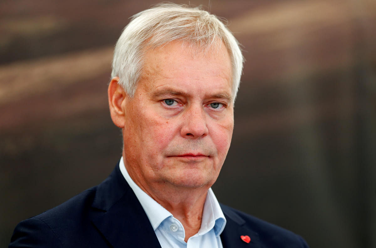 Rinne, a Social Democrat who has headed the centre-left government since June, handed his resignation to President Sauli Niinisto, the presidency said. Photo/REUTERS