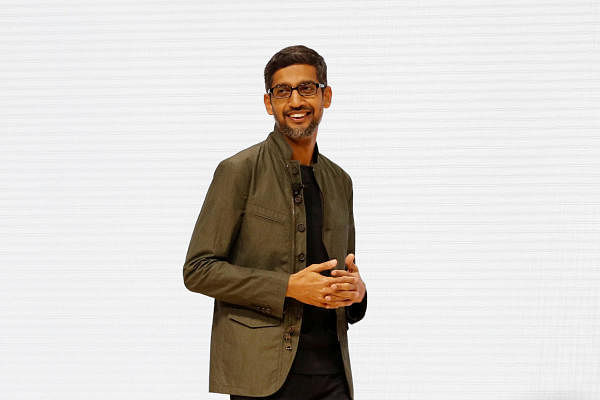 Pichai will take over from Larry Page, a co-founder of the internet giant, at the holding firm which includes Google as well as units focusing on "other bets" in areas including self-driving cars and life sciences. (Reuters photo)