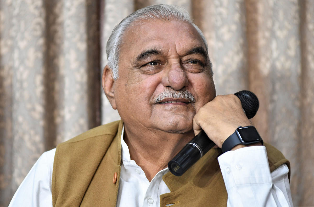 Former Haryana chief minister and Congress leader Bhupinder Singh Hooda on Wednesday appeared before the Enforcement Directorate in Chandigarh in connection with a money-laundering probe in a land scam case, officials said. Photo/PTI