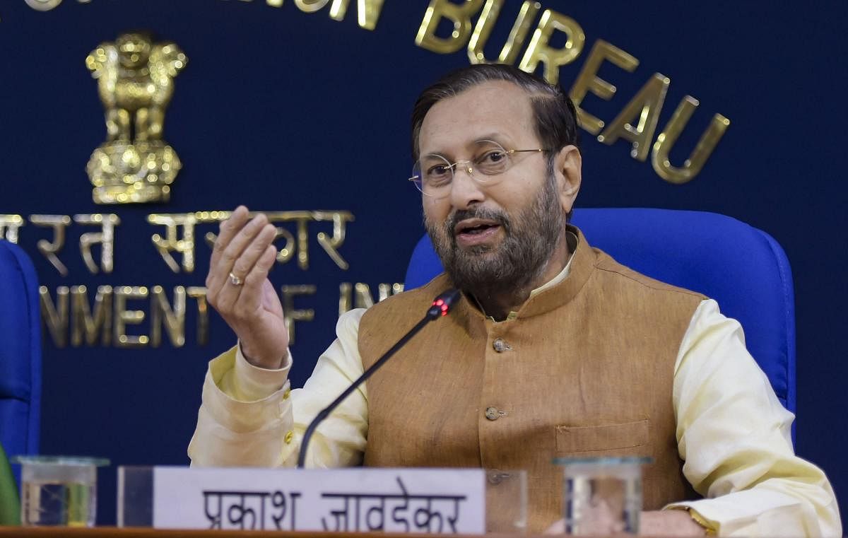 “The Cabinet has approved the Central Sanskrit Universities Bill for converting three Sanskrit deemed-to-be-universities into central universities,” Information and Broadcasting (I&B) minister Prakash Javadekar told reporters after the meeting. Photo/PTI