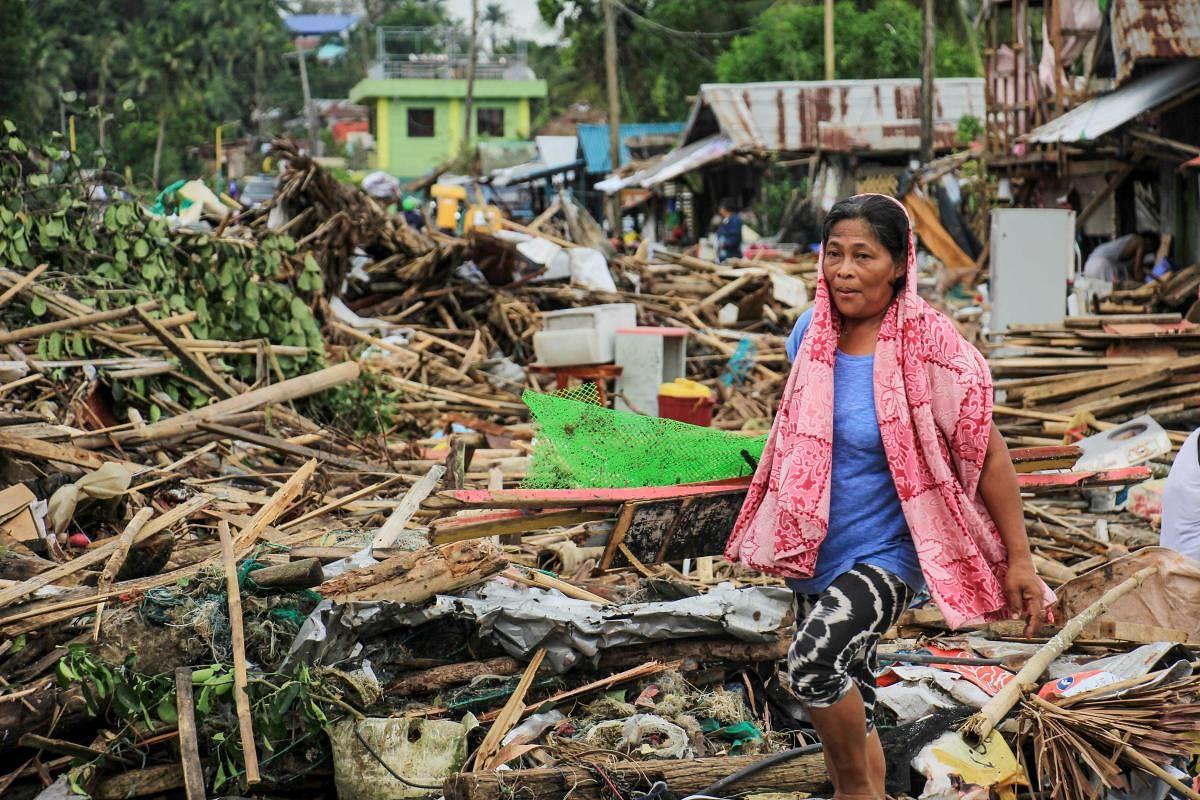 Typhoon Kammuri has caused massive destruction over Philippines with the crop destruction reaching around USD 16 million. (AFP Photo)