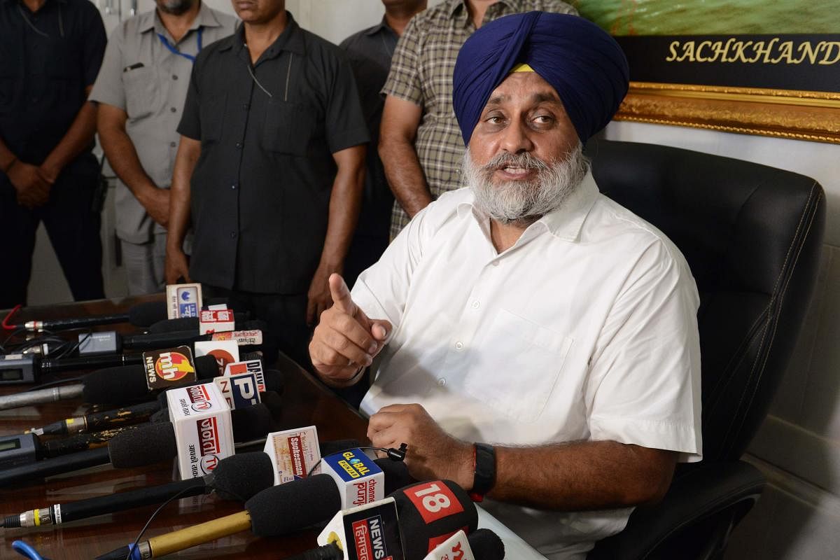 Singh's claim is "neither true nor appropriate", Badal said. AFP file photo