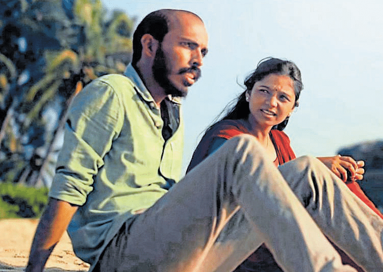 Raj B Shetty and Amrutha Naik in ‘Katha Sangama’.