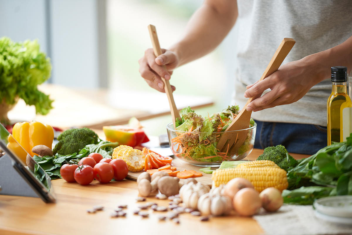 Salads can be made with a variety of items easily available in your kitchen