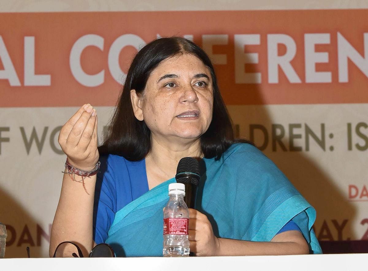 Union Minister for Women and Child Development Maneka Gandhi. (PIB Photo via PTI)