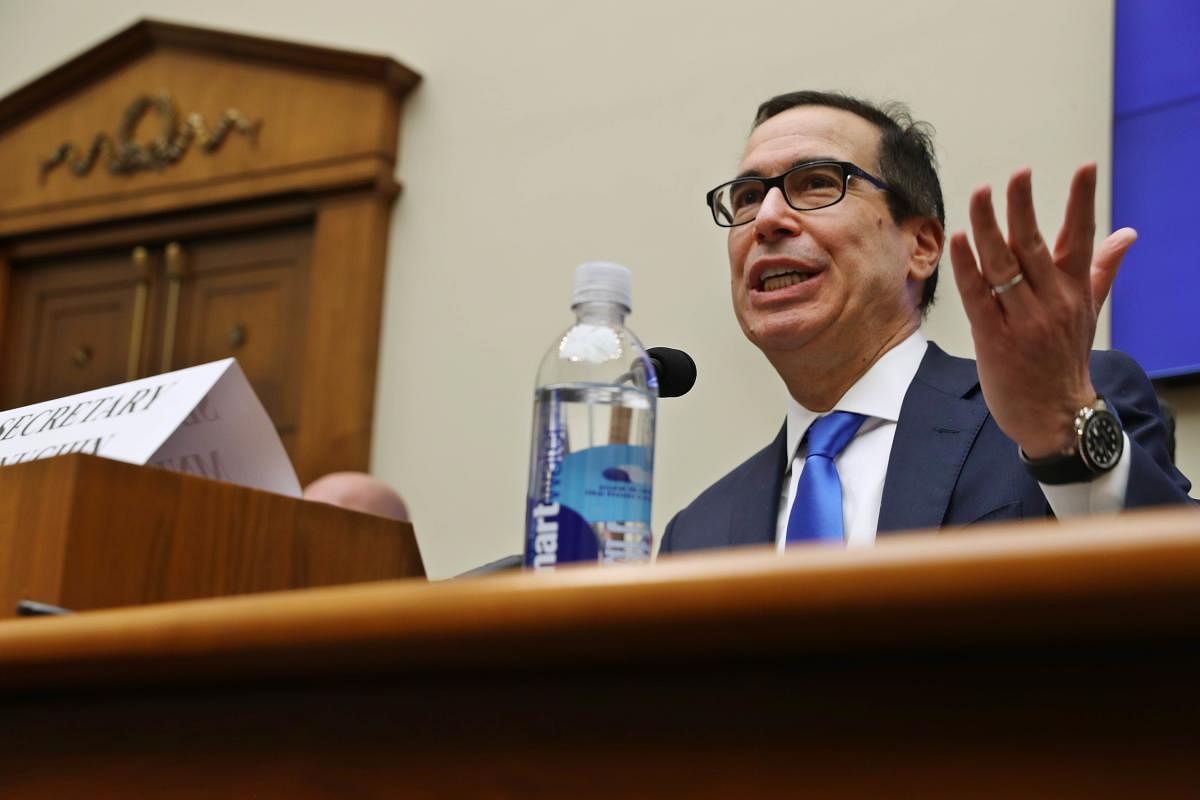 U.S. Treasury Secretary Steven Mnuchin testifies before the House Financial Services Committee in the Rayburn House Office Building on Capitol Hill December 05, 2019. (AFP Photo)