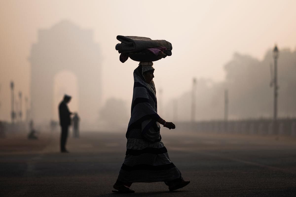 The air quality in Delhi-NCR deteriorated further, slipping to 'severe' category on Friday. Photo/AFP