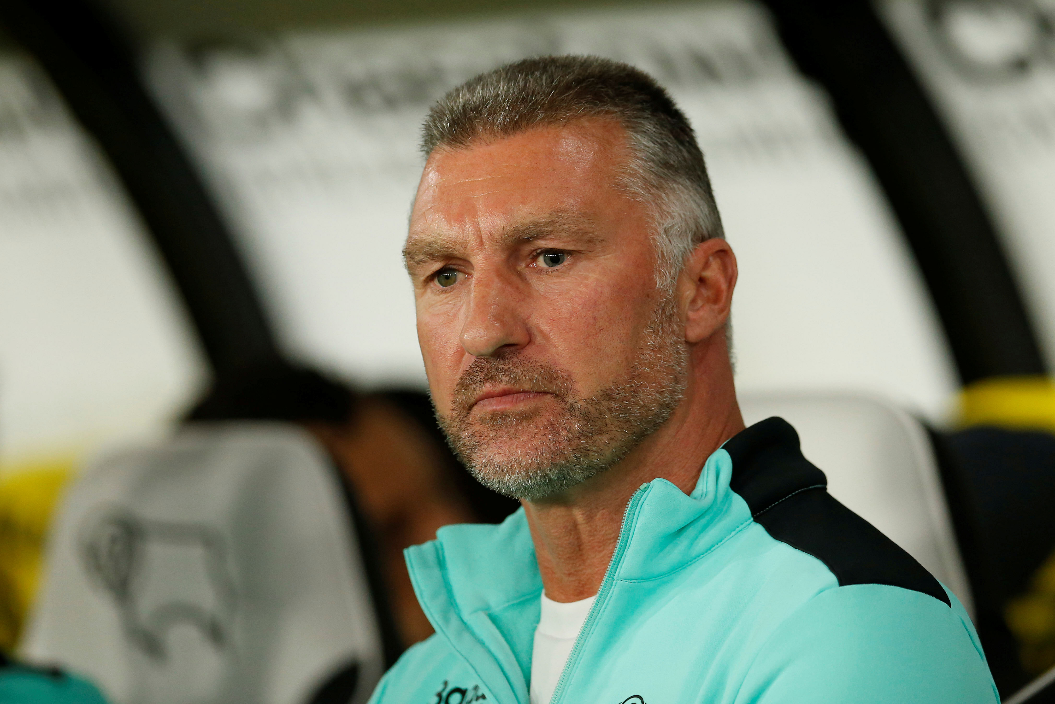 Derby manager Nigel Pearson before the match Action Images. (Reuters Photo)