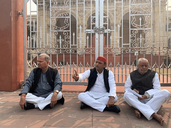 Samajwadi President Akhiles Yadav. (Photo: ANI)