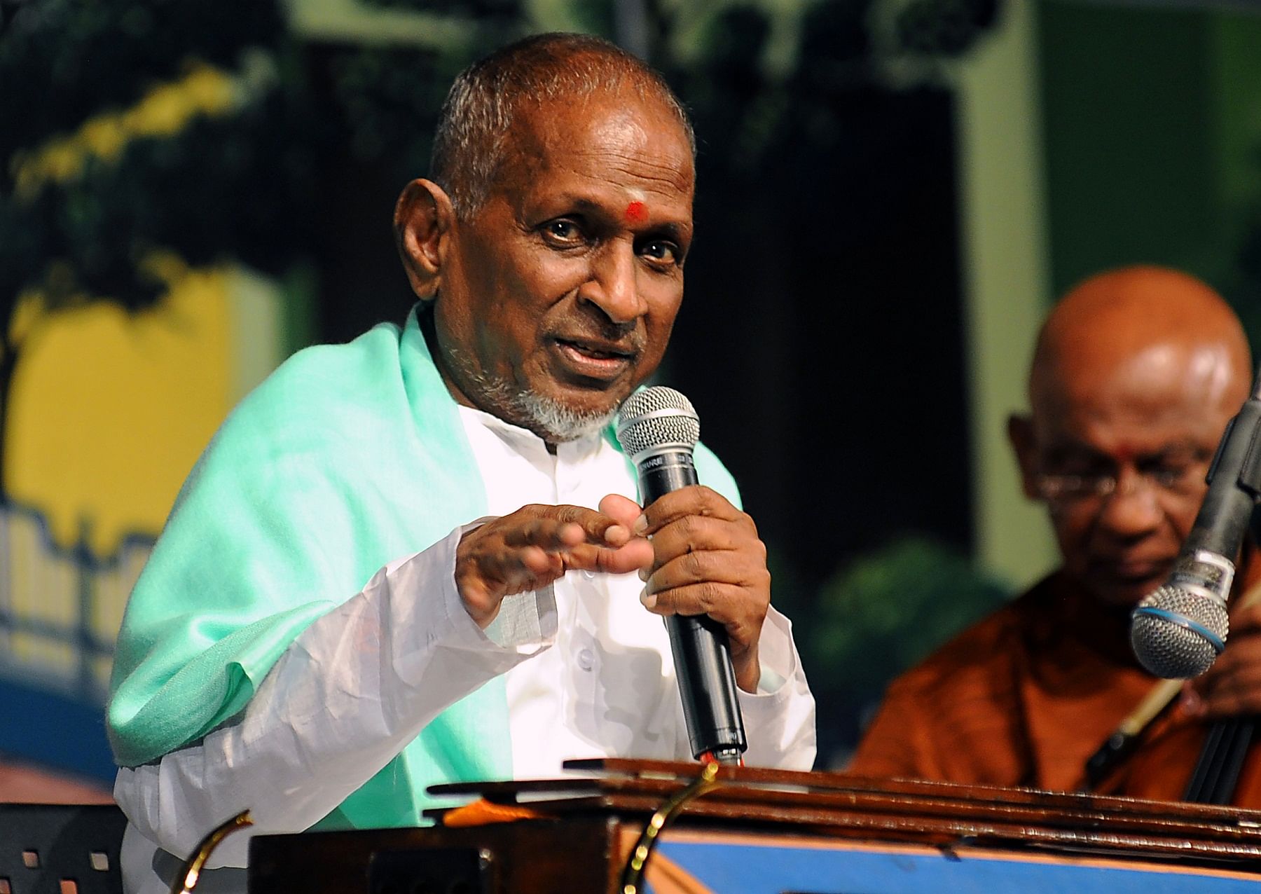 Ilaiyaraaja at the IFFI masterclass. DH PHOTO BY PUSHKAR V