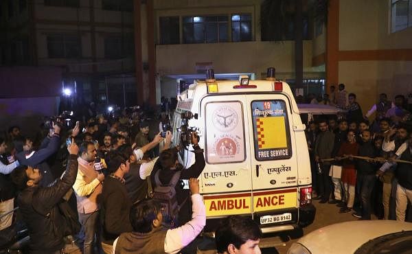 The rape victim from Unnao, airlifted to Delhi and admitted to the Safdarjung Hospital here after she was set on fire allegedly by five persons, died on Friday night. (PTI photo)