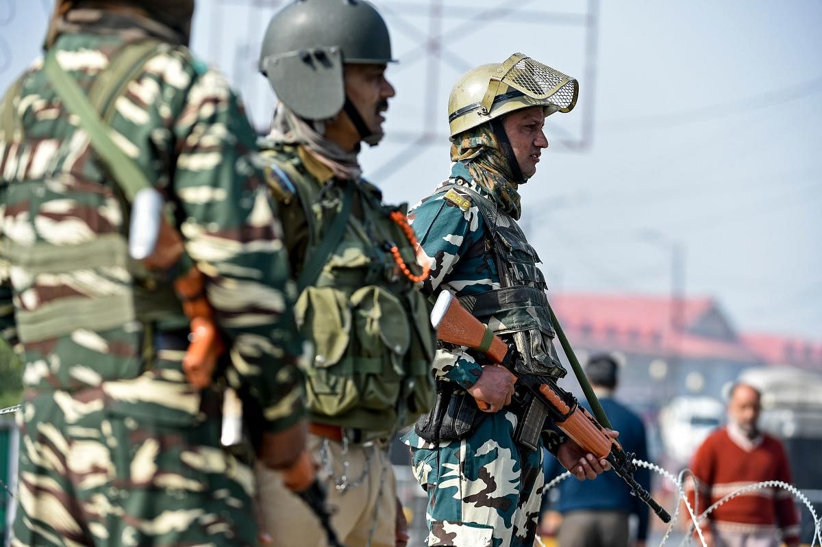 Since August 5 till date, only nine encounters were reported across Kashmir in which 19 militants were killed. Photo/AFP