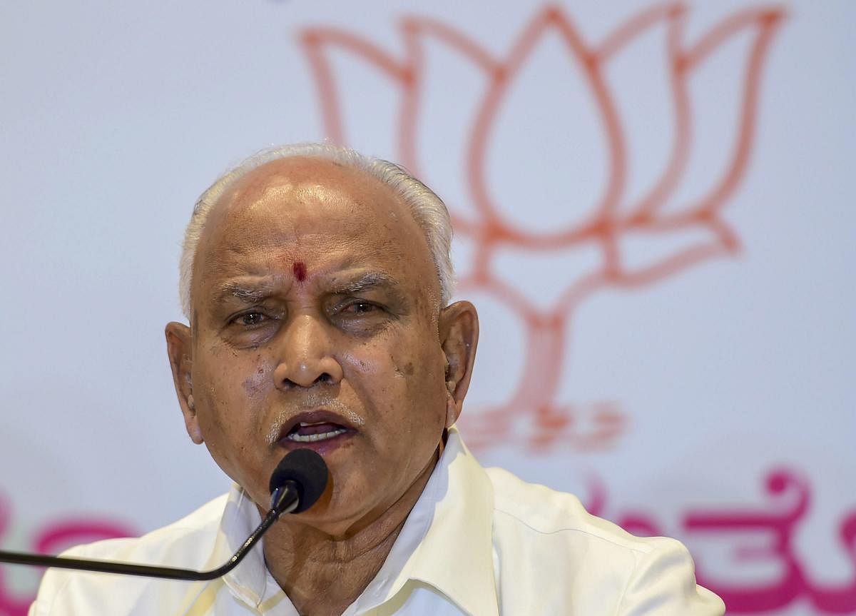 Yediyurappa also promised that he would provide pro-people governance. PTI file photo