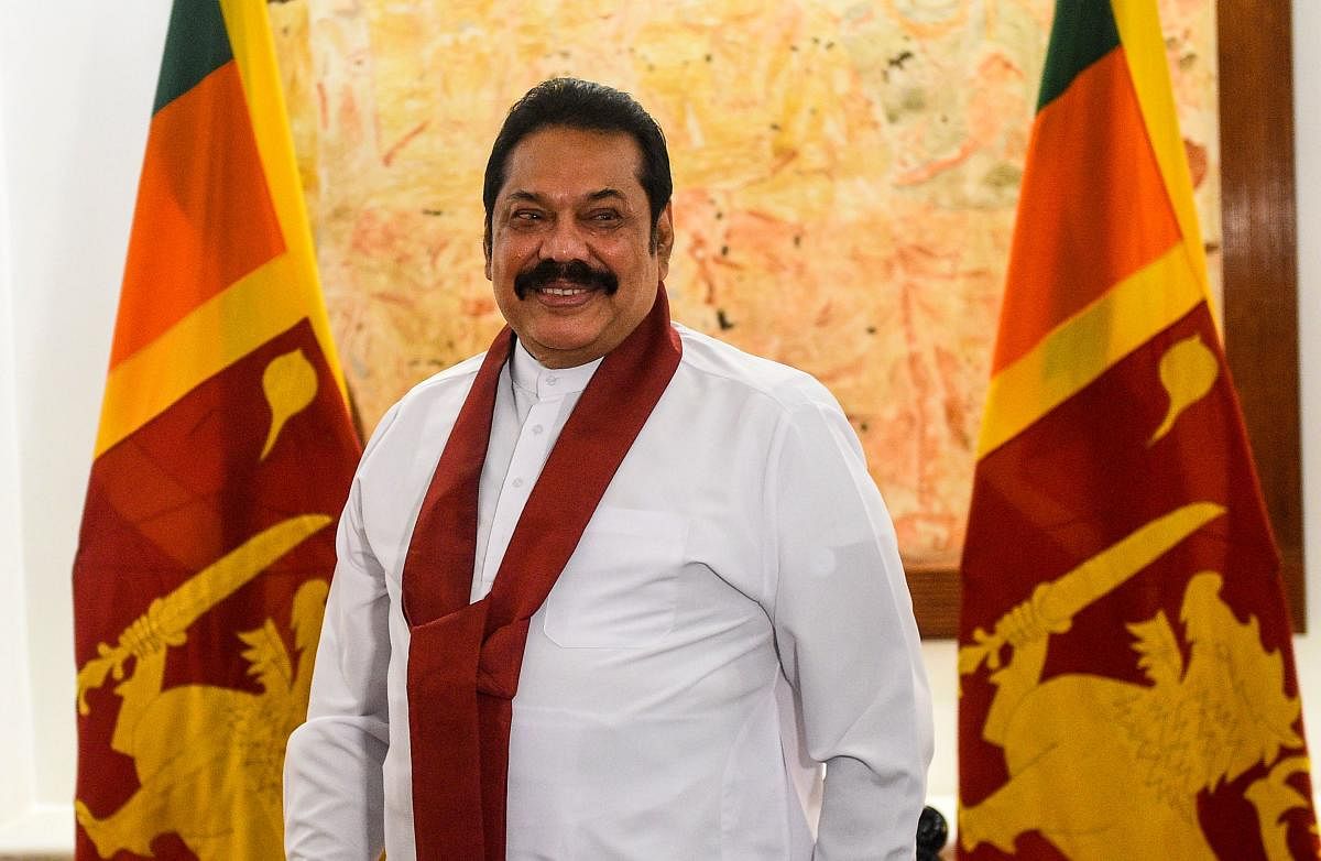 Sri Lanka's Prime Minister Mahinda Rajapaksa (AFP Photo)