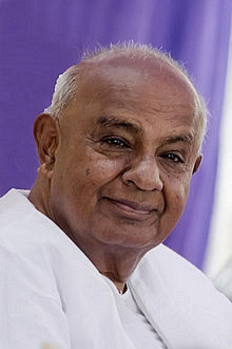 JD (S) chief H D Deve Gowda (File Photo)