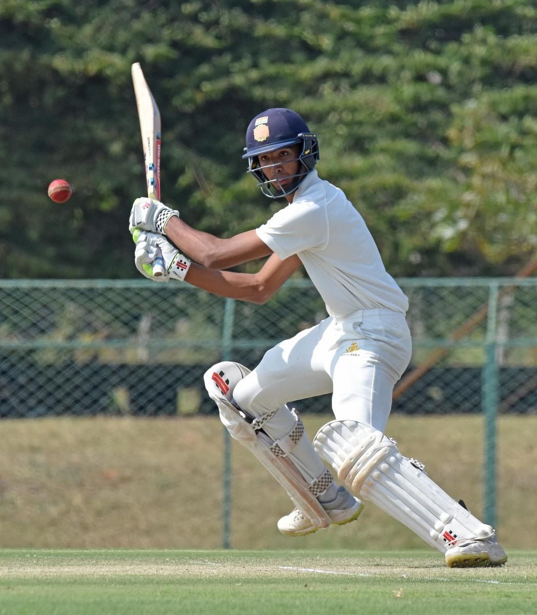 Devdutt Padikal top-scored for Karnataka with a patient 78 against Tamil Nadu in their opening Ranji Trophy game in Dindigul on Monday. DH File Photo