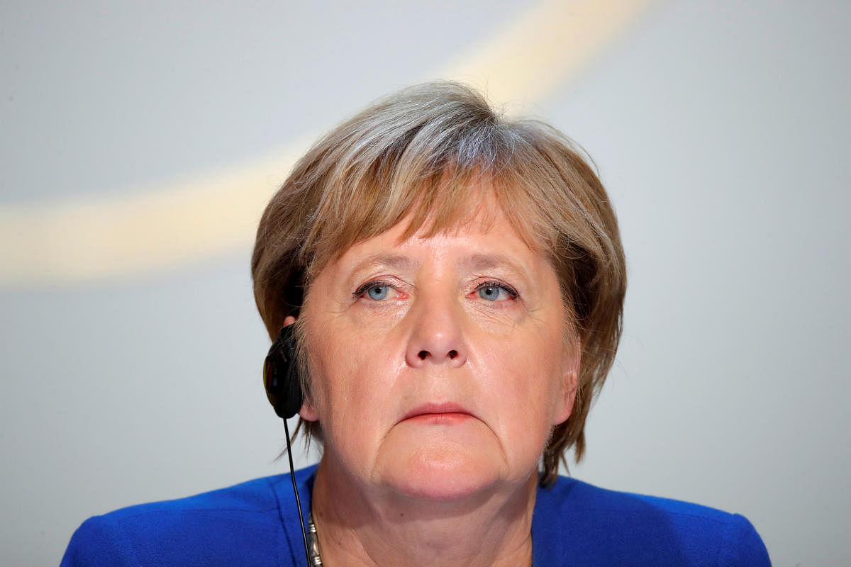 German Chancellor Angela Merkel attends a joint news conference after a Normandy-format summit in Paris. (Reuters file photo)