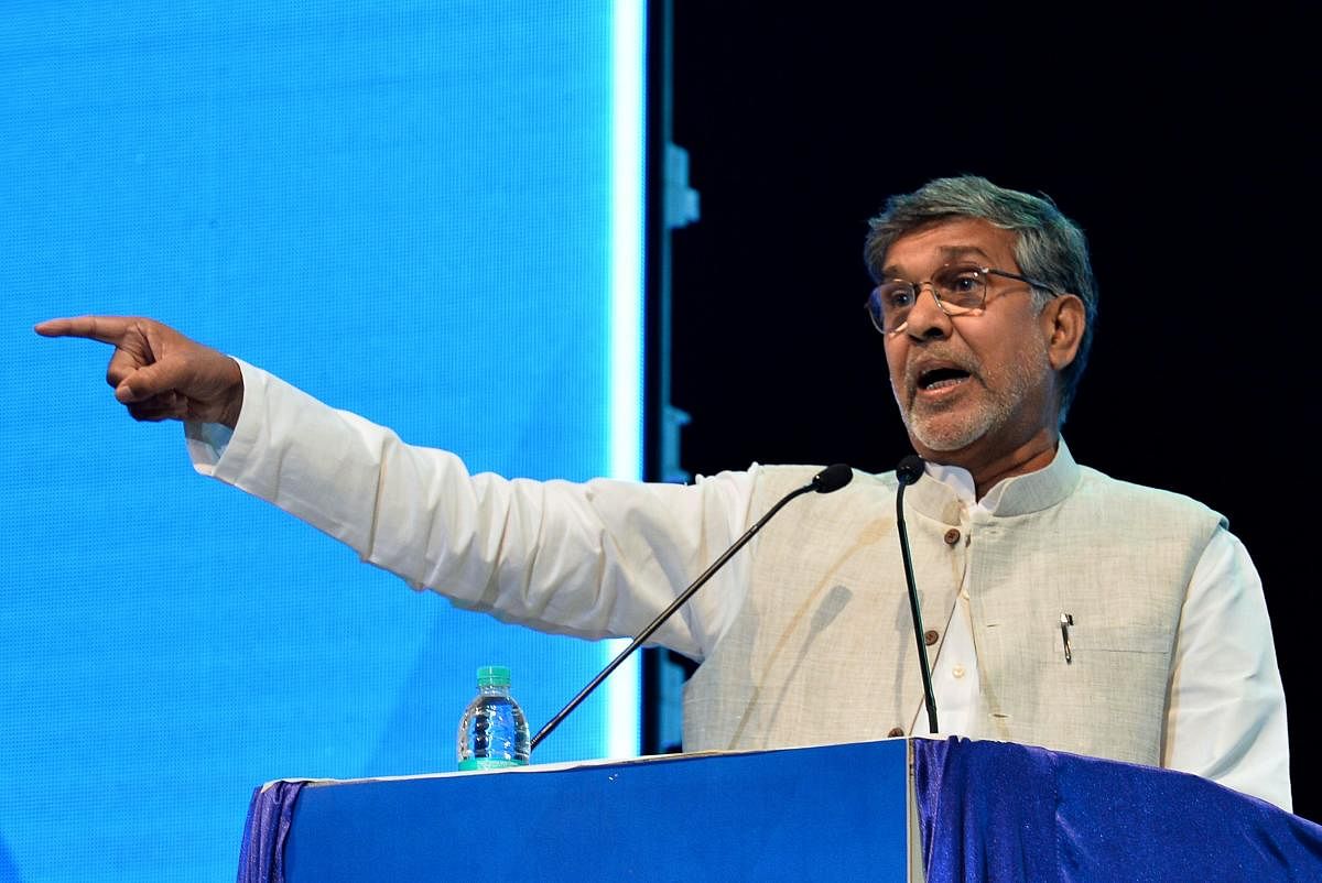 Nobel laureate and human rights activist Kailash Satyarthi. AFP photo.