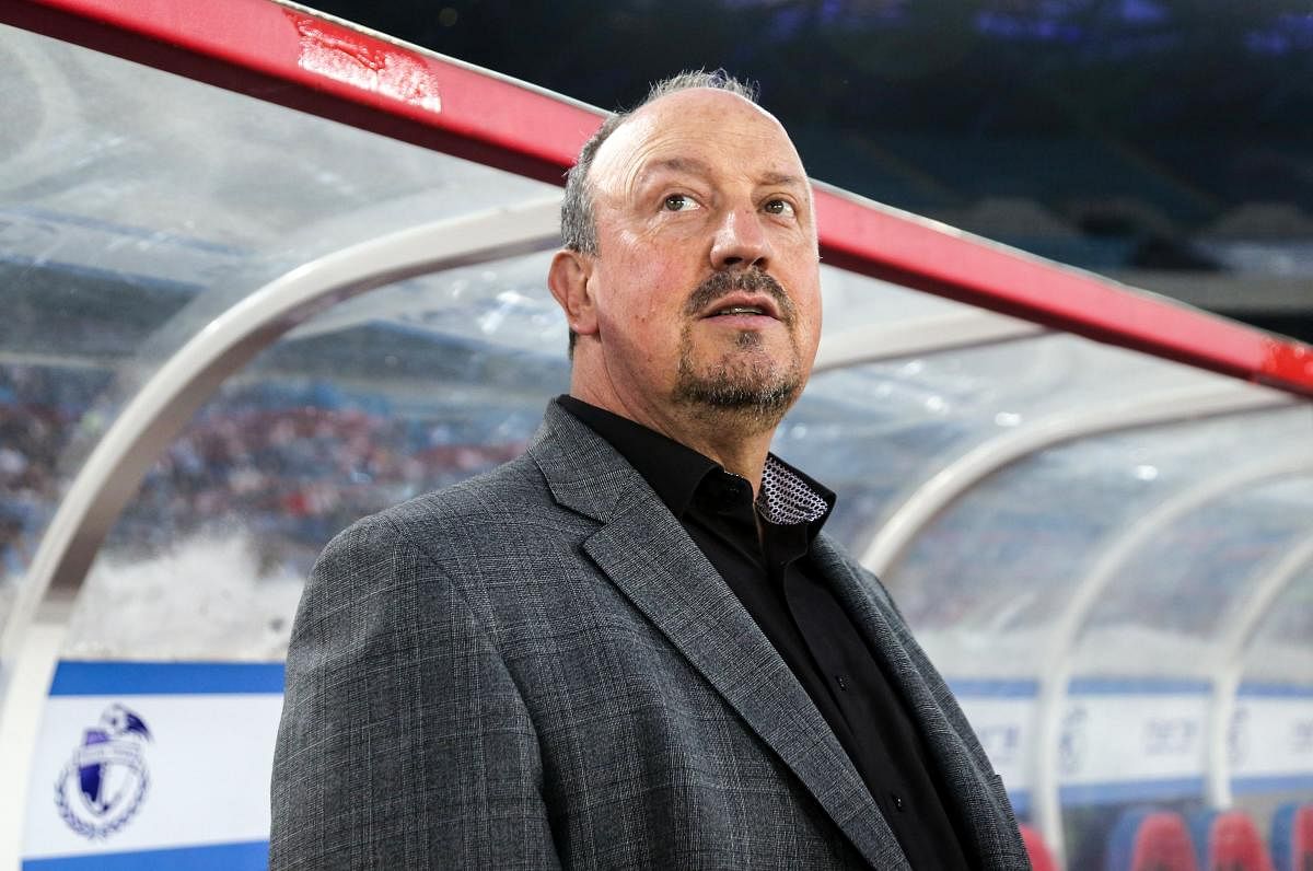 Former Liverpool and Real Madrid boss Benitez is currently in charge of Chinese side Dalian Yifang after leaving Newcastle United after the end of last season. (Photo by AFP)
