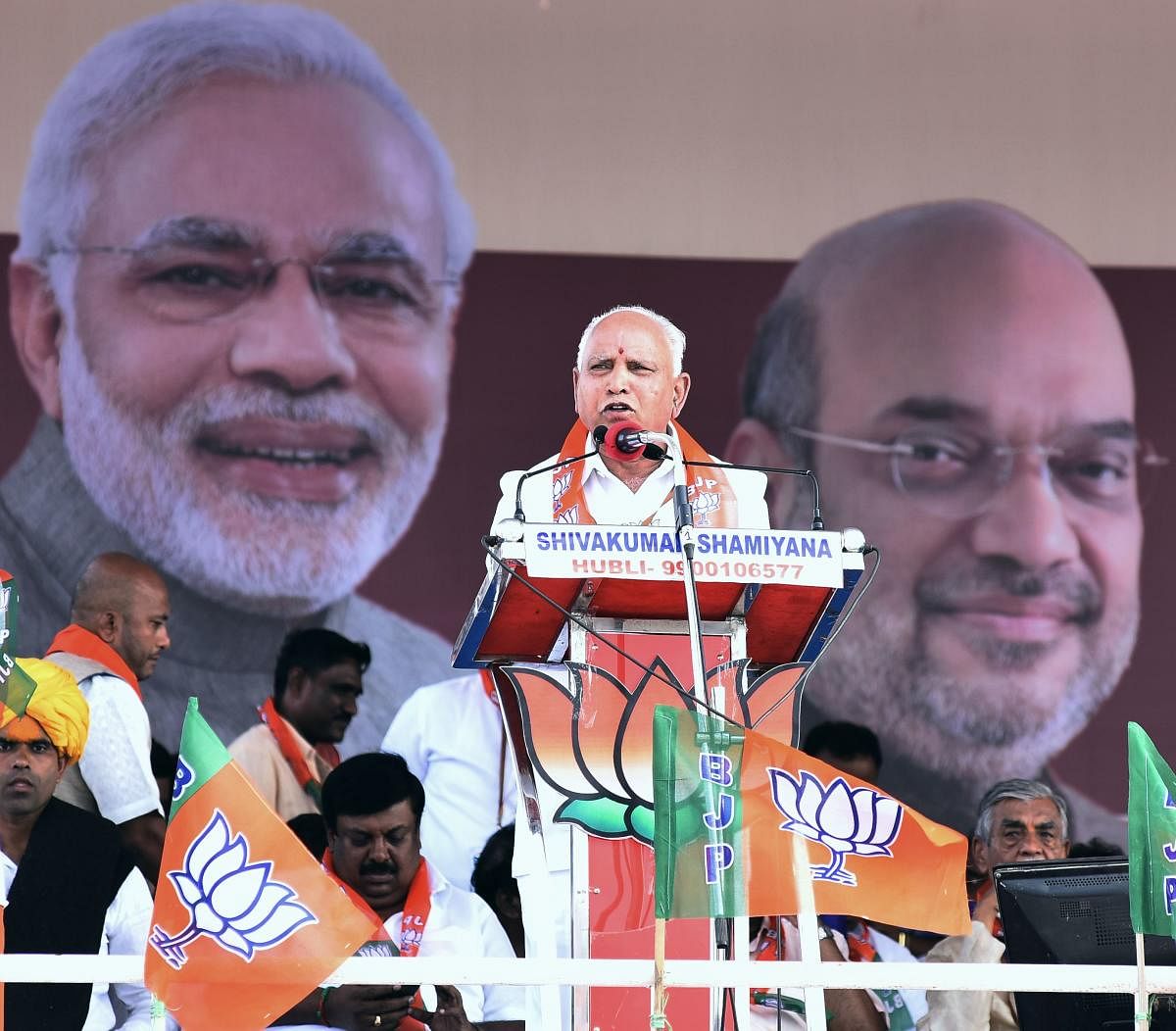 “I will go to Delhi in 3-4 days and meet Amit Shah and the Prime Minister. We’ll do it (Cabinet expansion) based on their decision,” Yediyurappa told reporters. DH Photo