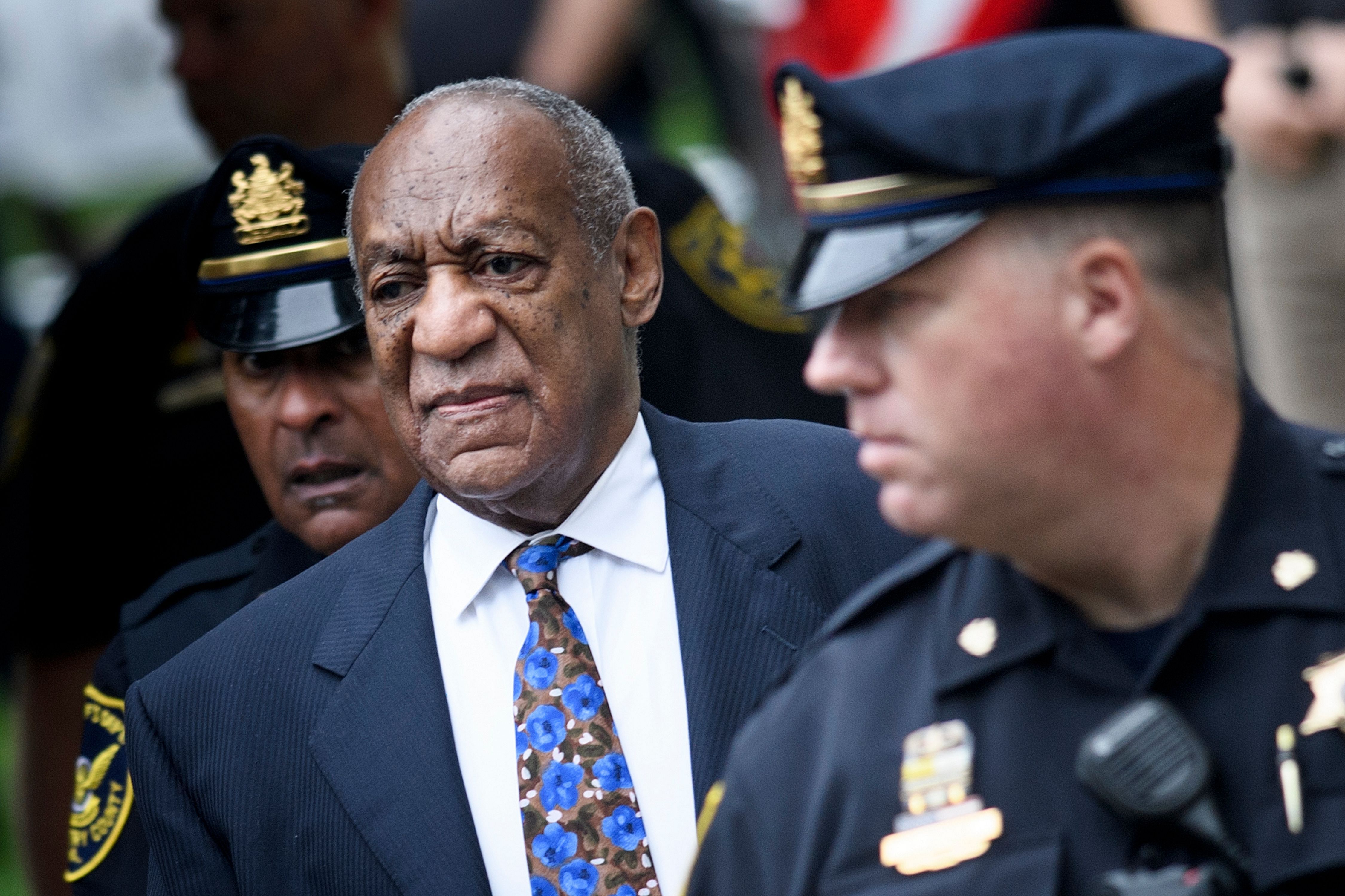 US actor Bill Cosby arrives at court in Norristown, Pennsylvania to face sentencing for sexual assault.. (AFP Photo)