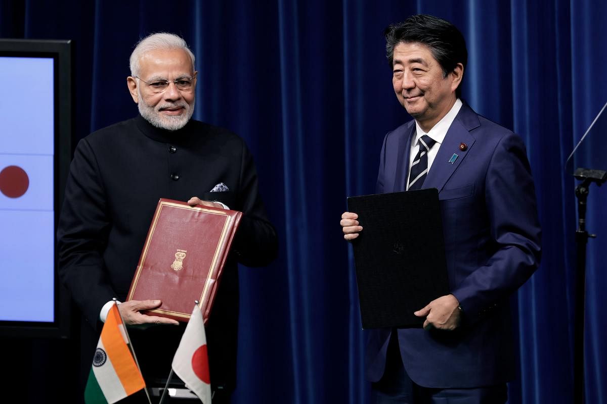 The Prime Minister's Office and Ministry of External Affairs are in touch with Embassy of Japan in New Delhi as well as Japanese Government in Tokyo, in order to take a final call on the venue of the summit, sources told the DH. (Photo by AFP)