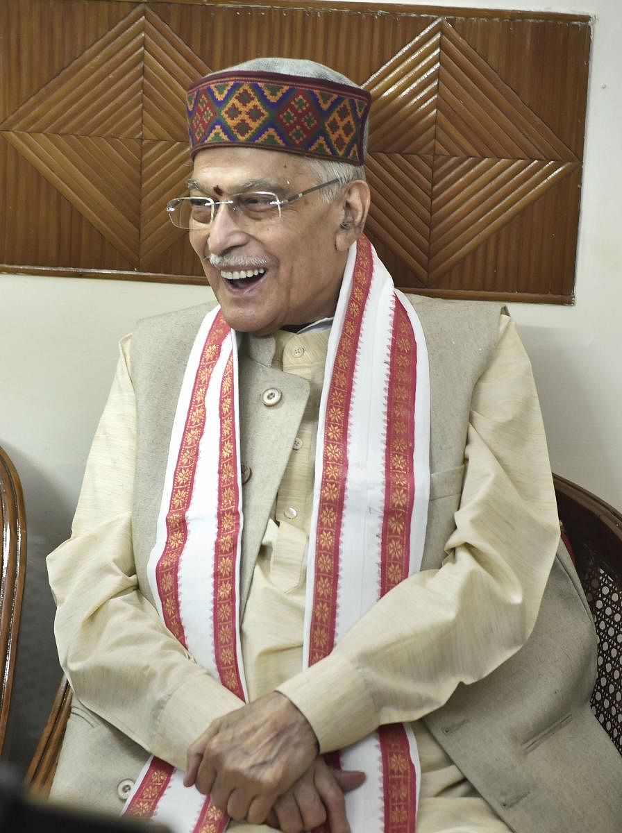 Veteran Sena leader Manohar Joshi had said his party and the BJP which parted ways days after the results of the Maharashtra assembly poll were announced, can come together in near future. (PTI Photo)