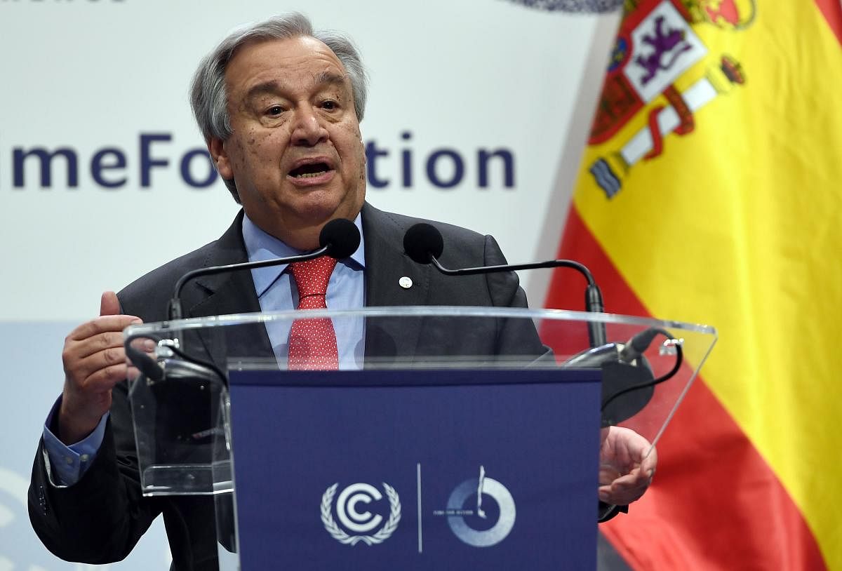 United Nations Secretary-General Antonio Guterres. Photo by AFP.