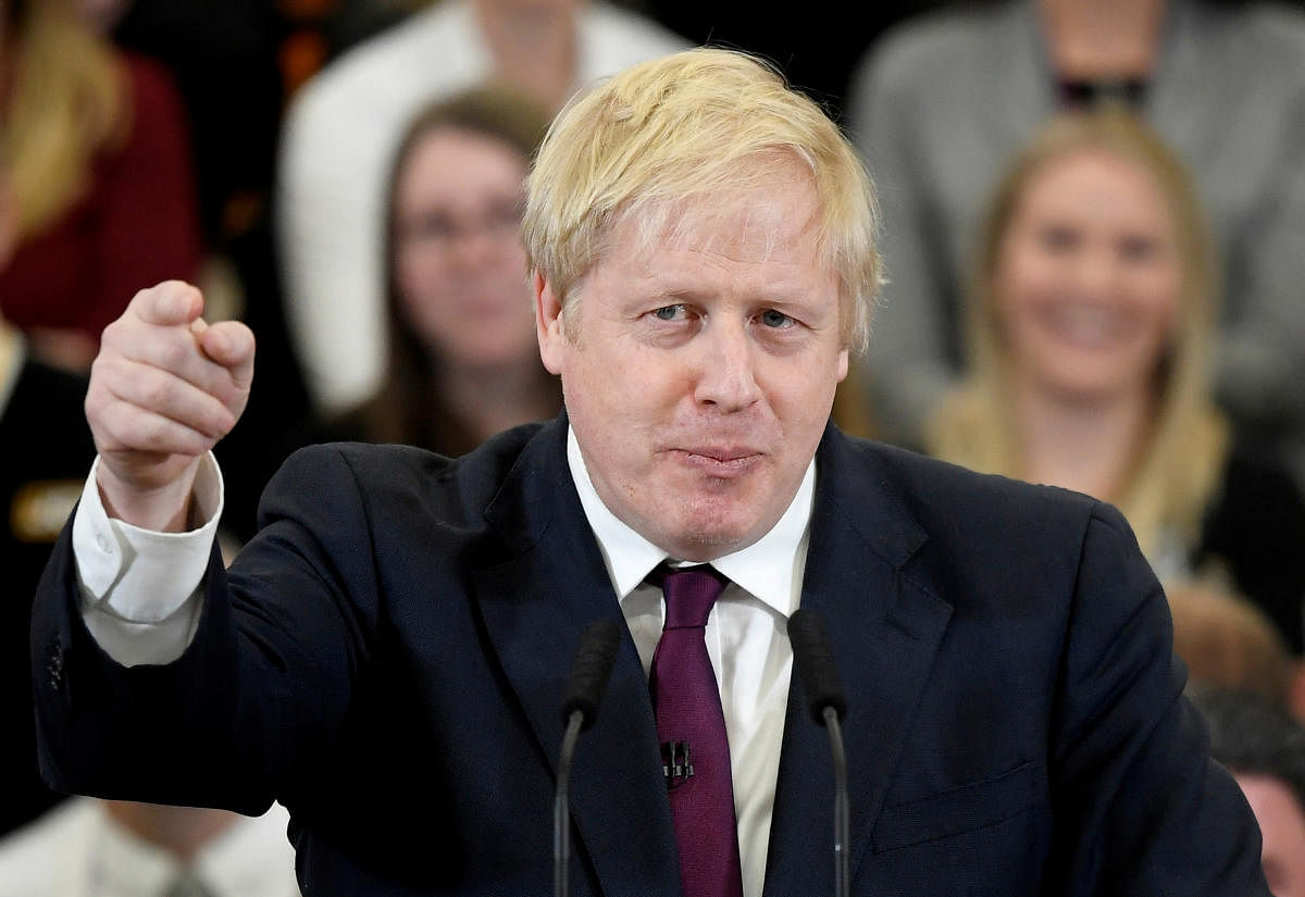 Britain's Prime Minister Boris Johnson. Photo by REUTERS.