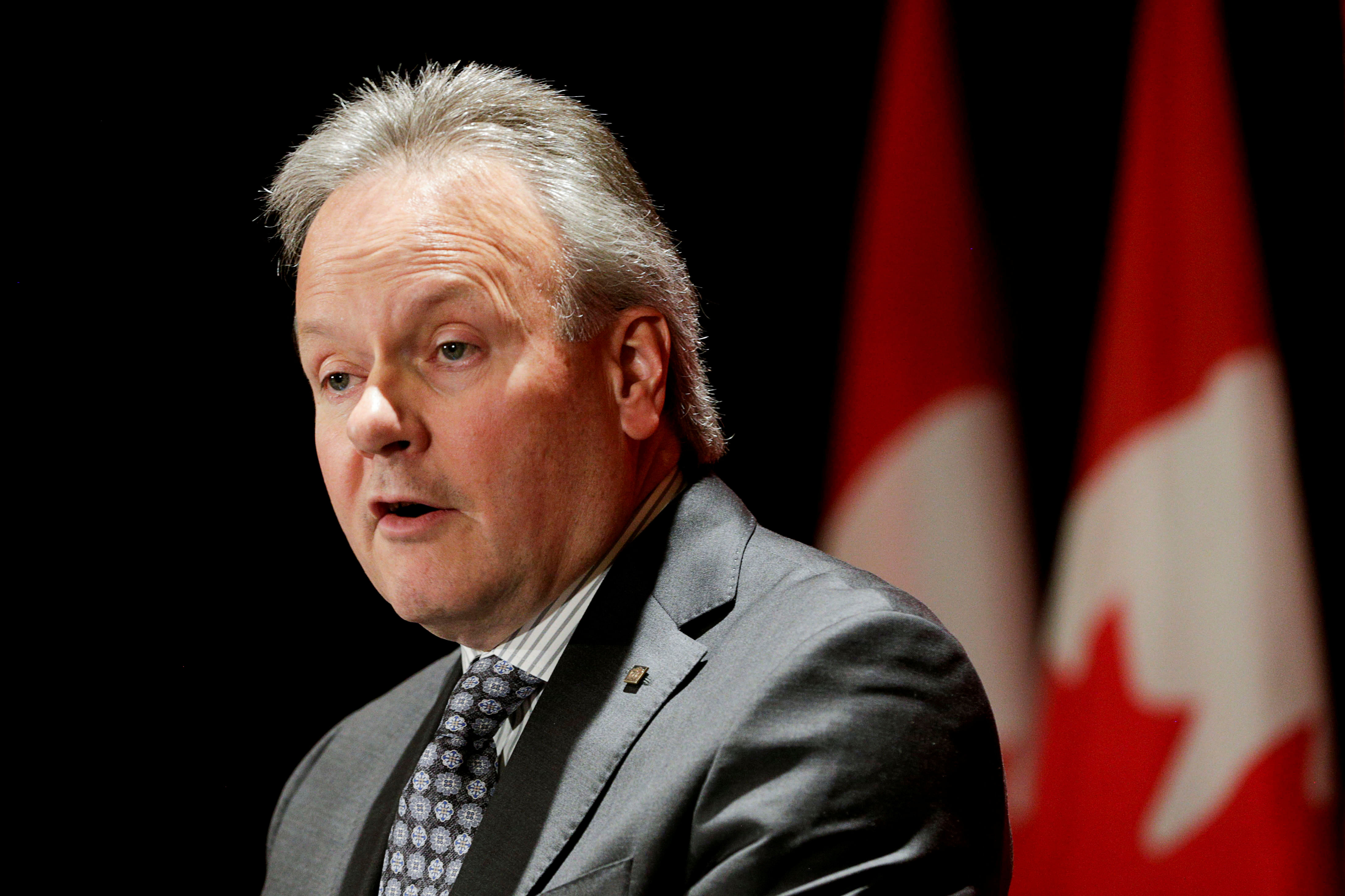Bank of Canada Governor Stephen Poloz speaks at the Empire Club of Canada in Toronto. (Reuters Photo)
