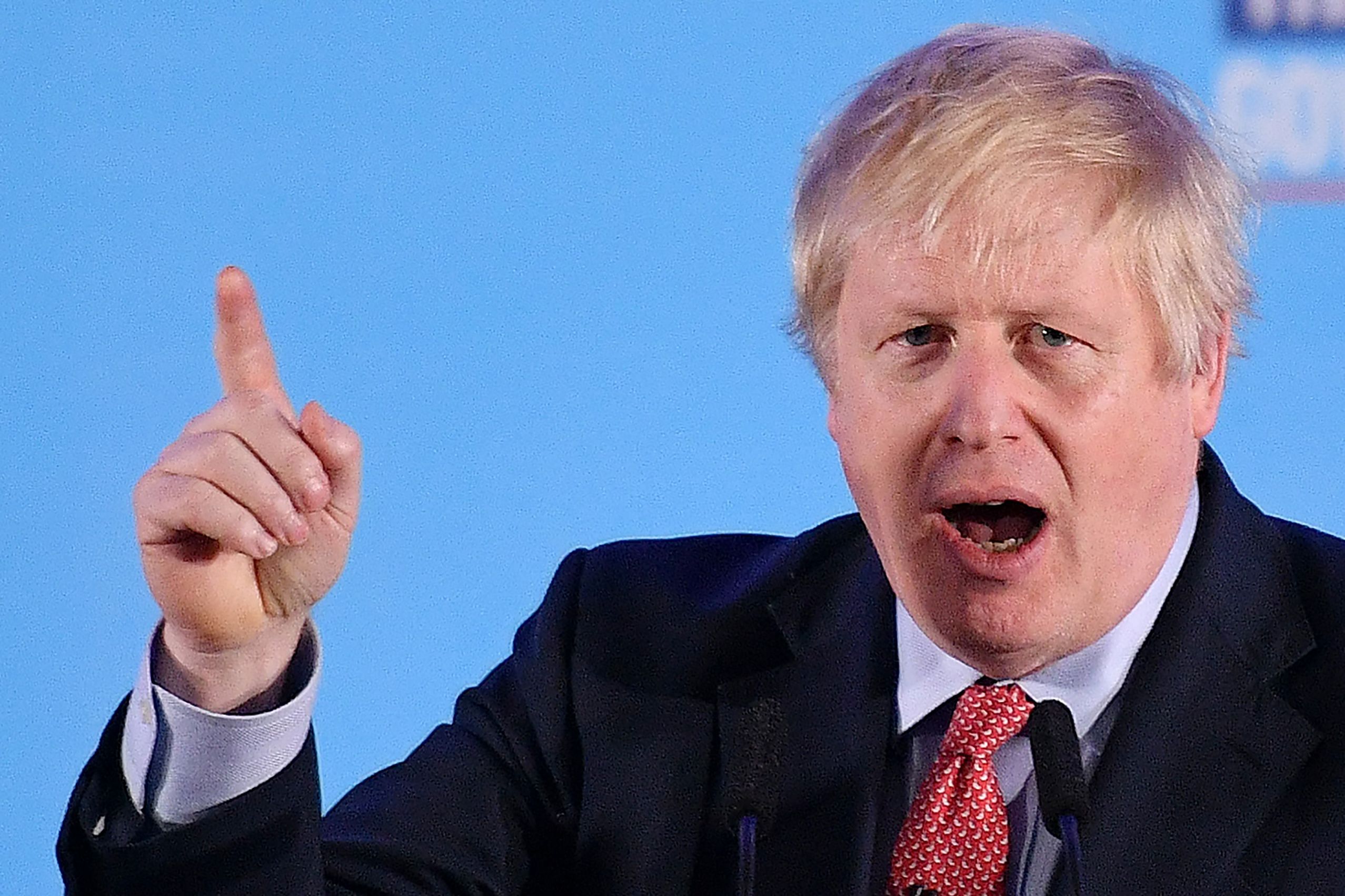 Britain's Prime Minister and leader of the Conservative Party, Boris Johnson. (AFP Photo)
