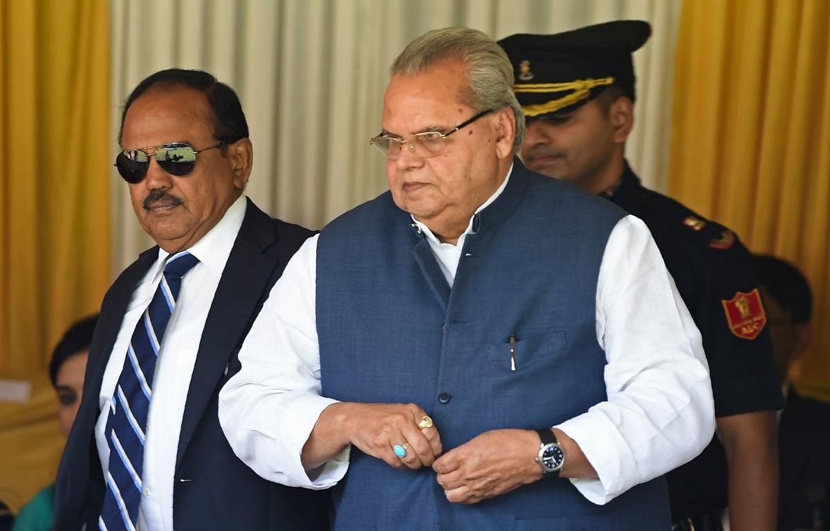 “Goa Governor Satya Pal Malik called on PM Narendra Modi during his visit to New Delhi and took up the issue of Mahadayi water dispute," an official statement said. (Photo by AFP)
