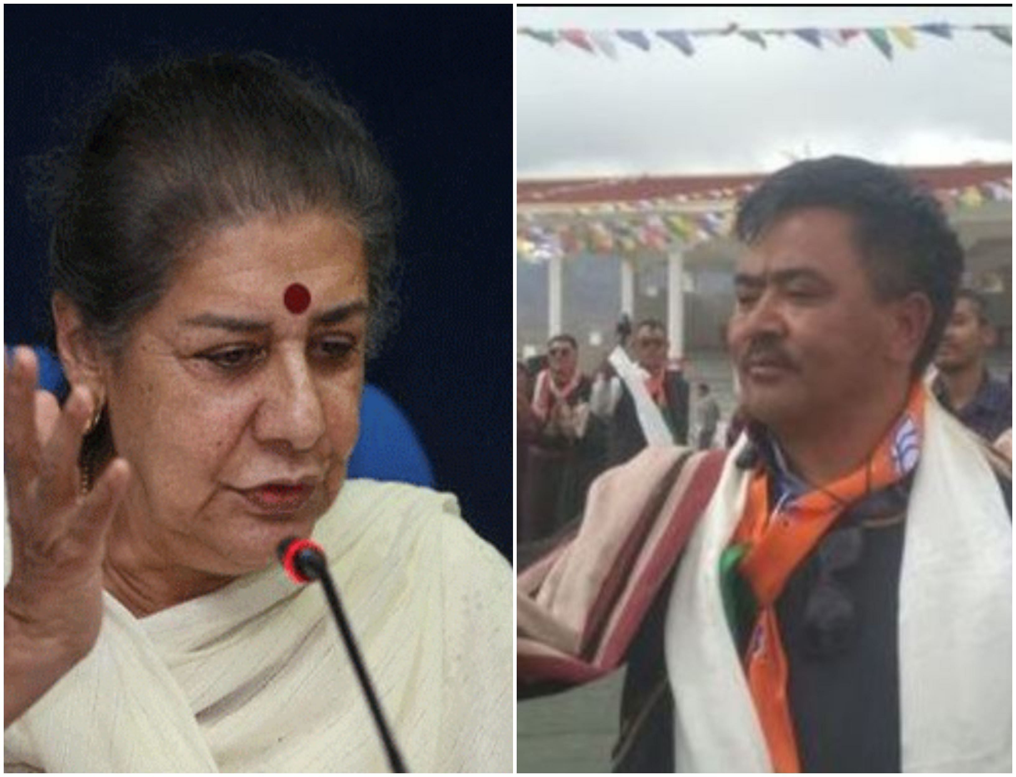 Leh BJP District President of Dorje Angchuk claimed that Congress Rajya Sabha member Ambika Soni is trying to create a scare among the Ladakhis by predicting threat to their resources and rich cultural identity.