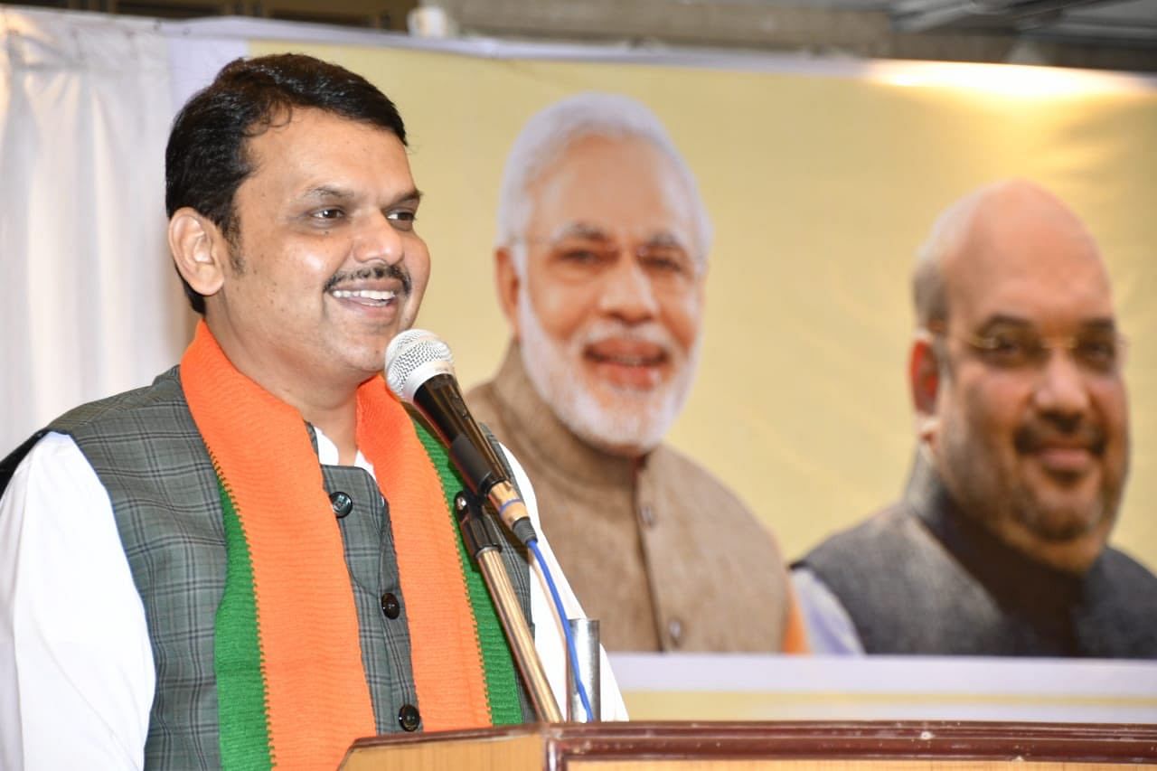 Former BJP MLA Anil Gote, who recently joined the NCP, alleged that a group of BJP leaders, including the then minister Girish Mahajan, would meet Fadnavis at his official residence in Mumbai every night and hatch plots on strengthening the local opponents of these mass leaders. Photo/Twitter (@Dev_Fadnavis)