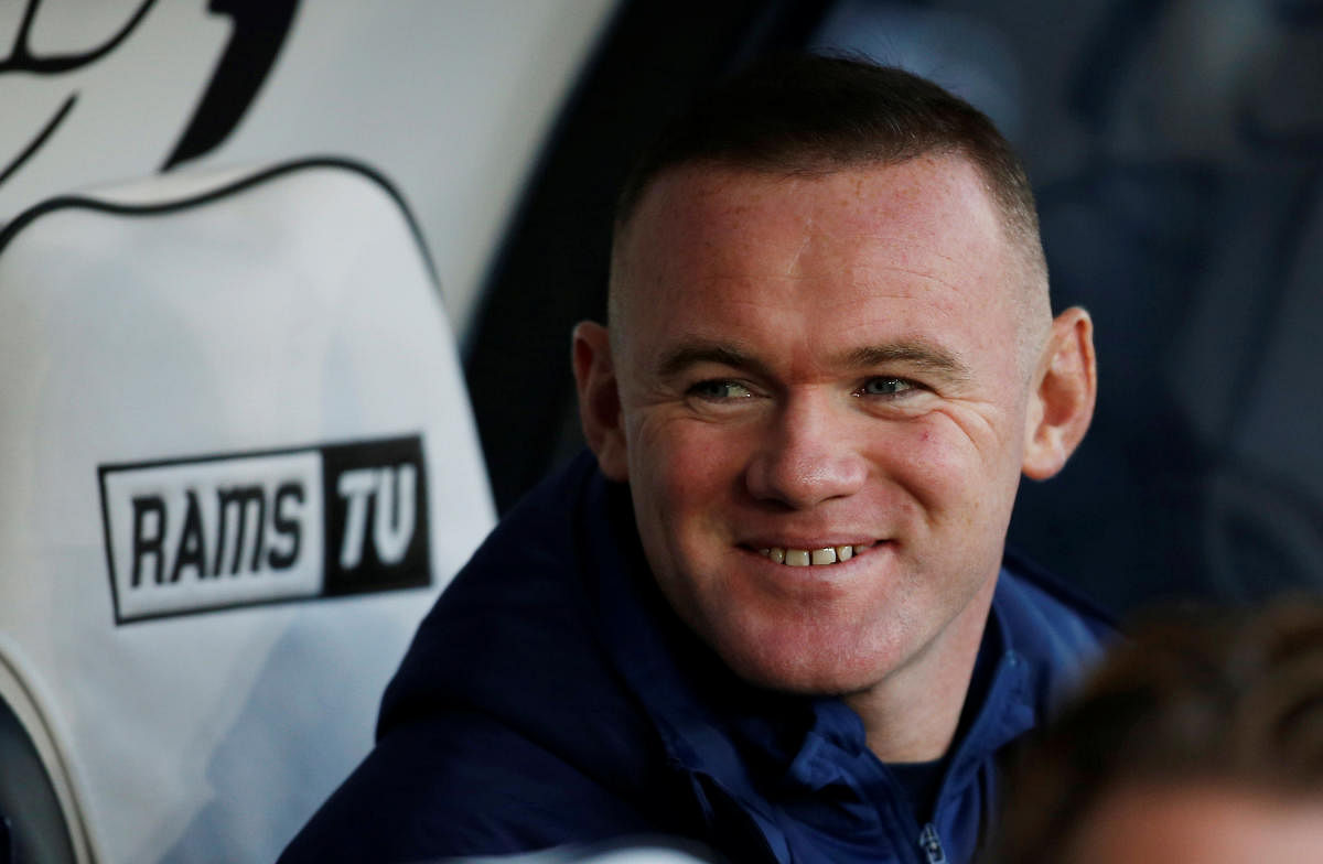 Derby County player coach Wayne Rooney (Photo by Reuters)