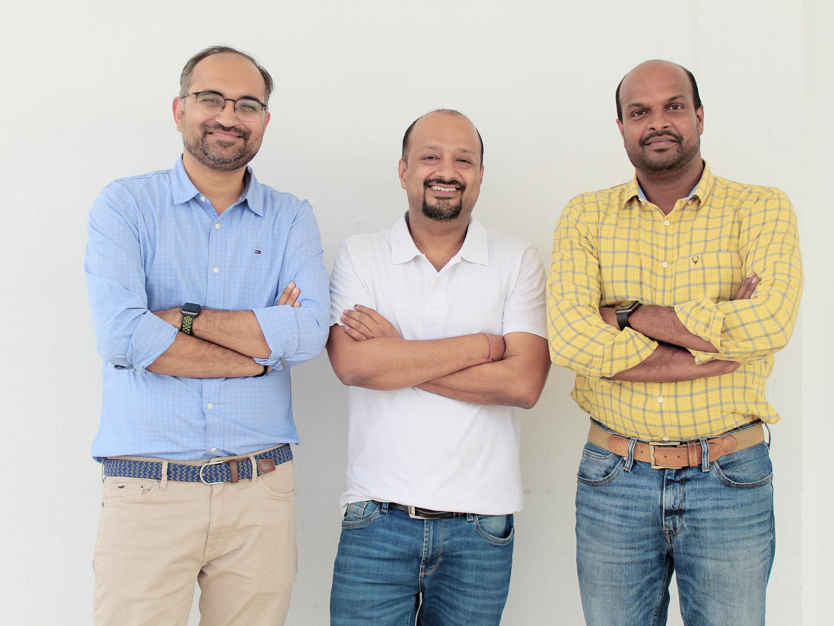 (L-R) Shreyans Daga,, Abhishek Kumar &amp; Vijay Arrisetty